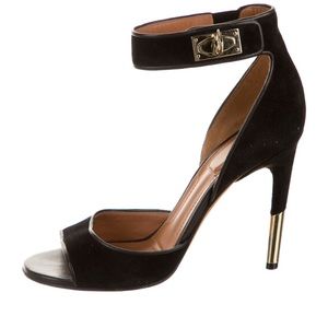 Black Suede Givenchy sandals